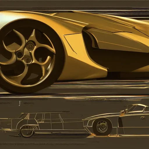 Image similar to painting of hardsurface form practice, big medium small, syd mead