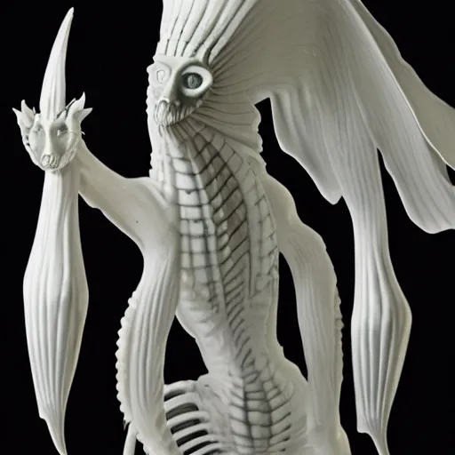 Image similar to mythical creepy creature made by rene lalique