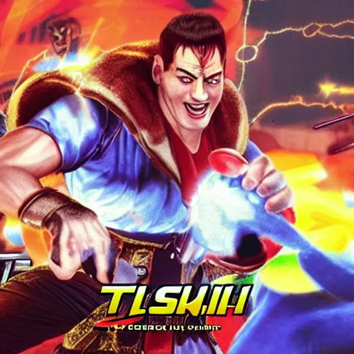 Image similar to elon mush as a playable character in tekken 3