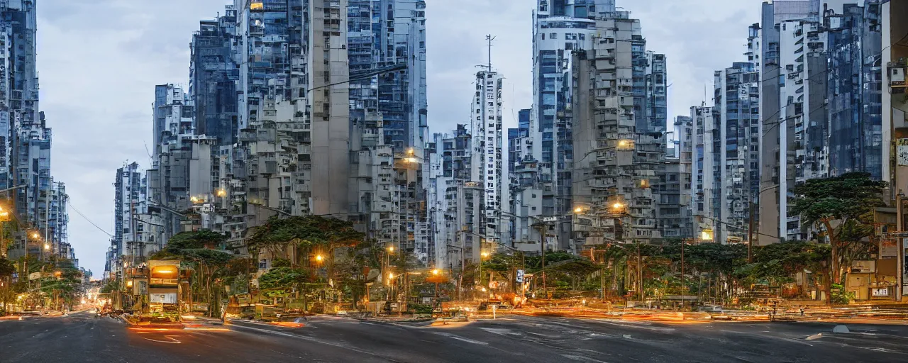 Image similar to avenida paulista, sao paulo, by makoto shinkai