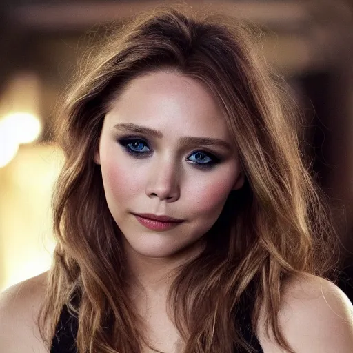 Image similar to elizabeth olsen mixed with jennifer lawrence