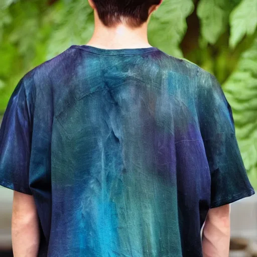 Image similar to A tied-dyed t-shirt