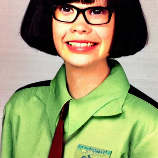 Prompt: a 1 9 8 0 s school yearbook photo of edna mode