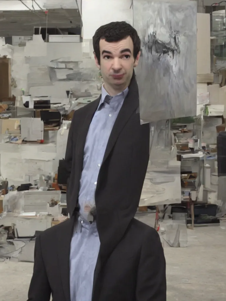 Image similar to nathan fielder is an artistic genius