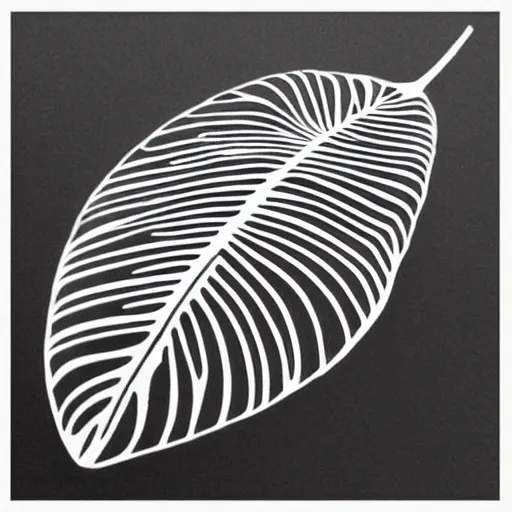 Image similar to thin lines, minimalist and simple tattoo stencil of a monstera deliciosa leaf, intricate lines, elegant