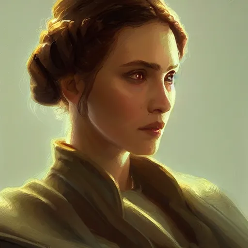 Image similar to portrait of a woman by greg rutkowski, padme amidala, star wars expanded universe, she is about 2 0 years old, highly detailed portrait, digital painting, artstation, concept art, smooth, sharp foccus ilustration, artstation hq
