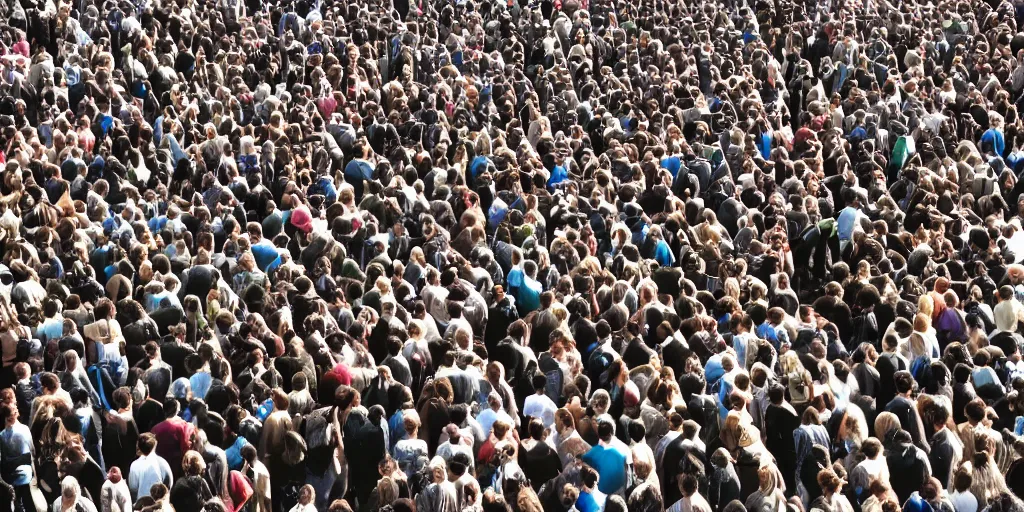 Image similar to intricate maze plenty of humans trying to reach the top