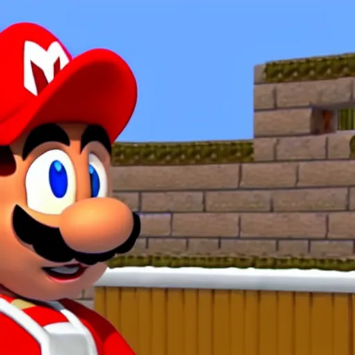 Prompt: a still of the eric andre show, super mario 6 4 graphics