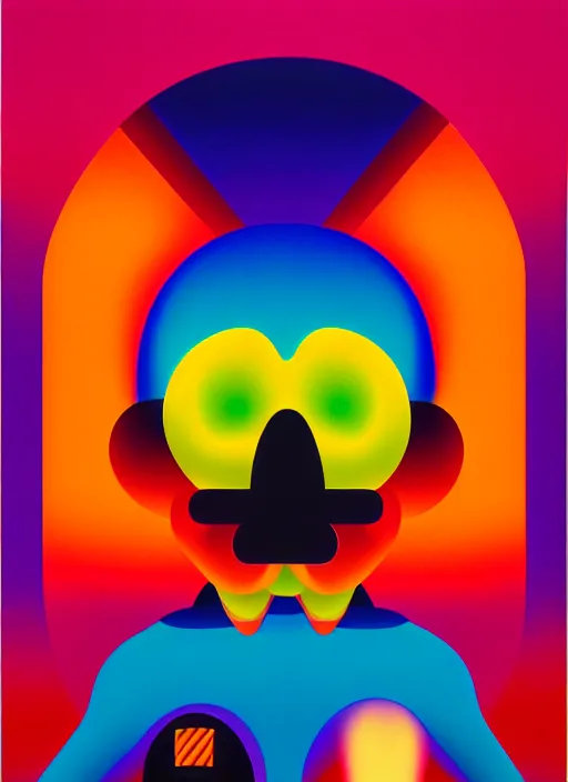 Image similar to phantom by shusei nagaoka, kaws, david rudnick, airbrush on canvas, pastell colours, cell shaded, 8 k