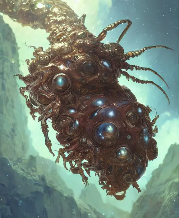 Prompt: portrait of an alien insect fungus creature, adorable, childlike, milky way environment, ultra realistic, concept art, intricate details, cheerful, highly detailed, photorealistic, octane render, 8 k, unreal engine. art by christopher marley and artgerm and greg rutkowski and alphonse mucha