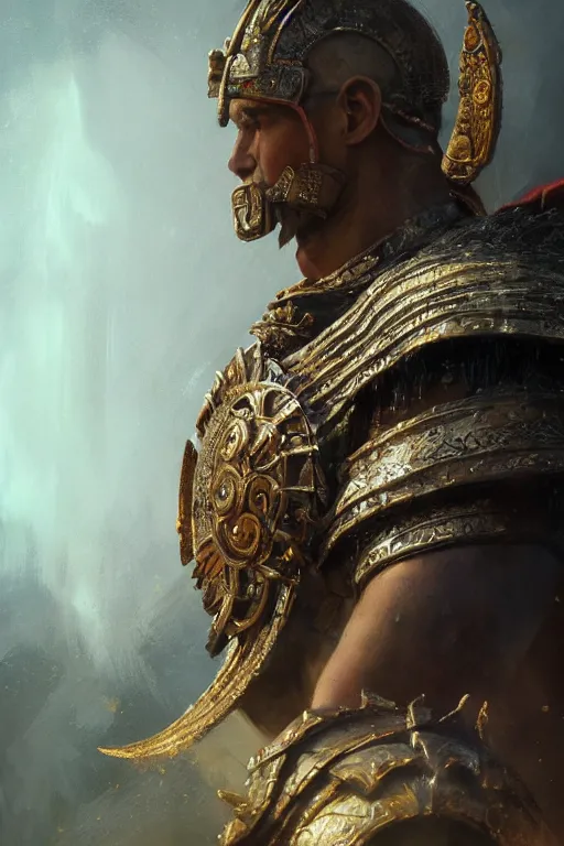 Image similar to trojan god, portrait, powerfull, intricate, elegant, volumetric lighting, scenery, digital painting, highly detailed, artstation, sharp focus, illustration, concept art, ruan jia, steve mccurry