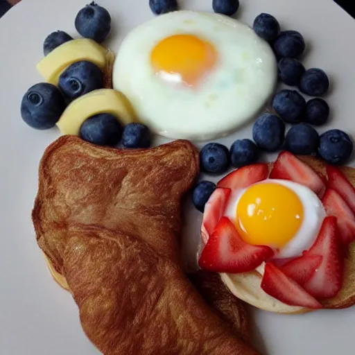 Prompt: perfect american breakfast!!!