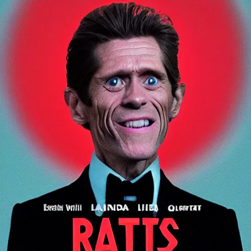 Image similar to movie poster of rats, a musical about singing rats, starring willem dafoe
