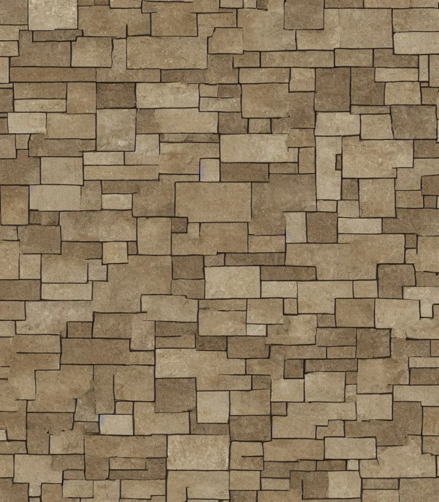 Image similar to texture map of beige stone with horizontal rectilinear engraving cutout