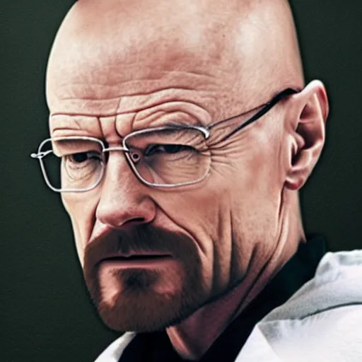 Image similar to walter white wearing cat ears,