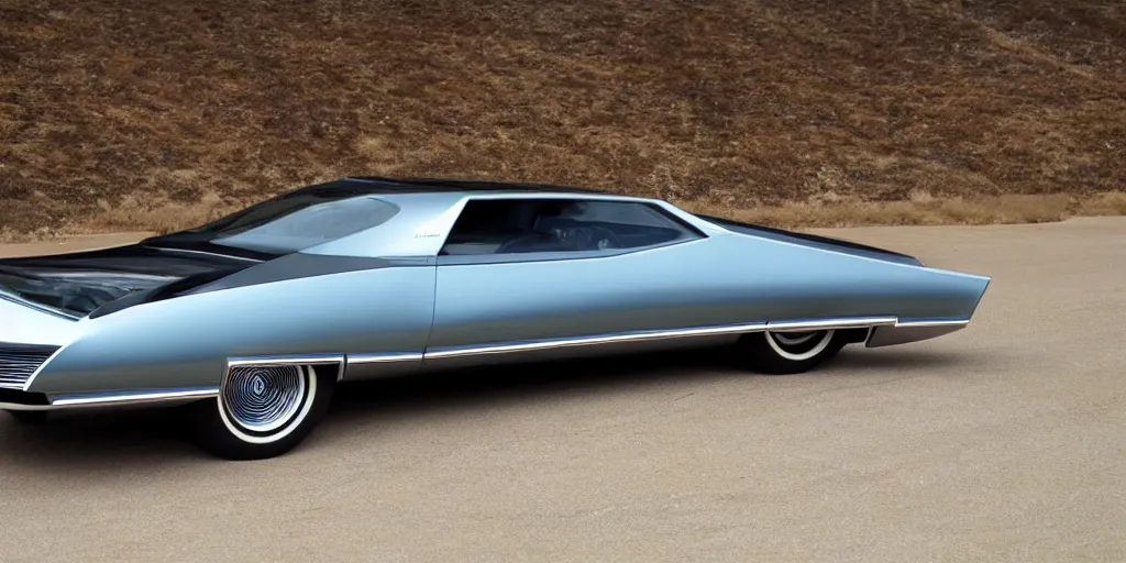 Image similar to futuristic buick riviera 1965