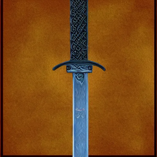 Prompt: PNG sprite for videogame a celtic sword, very detailed, Gamin, sharp focus, ArtStation, 4k