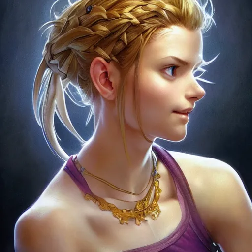 Image similar to ultra realistic illustration, marle from chrono trigger, intricate, elegant, highly detailed, digital painting, artstation, concept art, smooth, sharp focus, illustration, art by artgerm and greg rutkowski and alphonse mucha