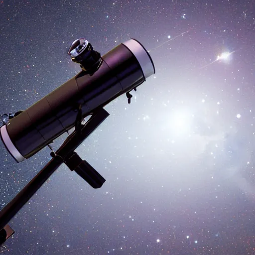 Prompt: the wrong end of a telescope