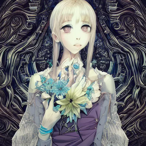 Prompt: the portrait of an absurdly beautiful, graceful, elegant, and sophisticated anime girl made of garlic bulbs, an ultrafine detailed illustration by james jean, intricate linework, bright colors, final fantasy, behance contest winner, vanitas, angular, altermodern, unreal engine 5 highly rendered, global illumination, radiant light, detailed and intricate environment