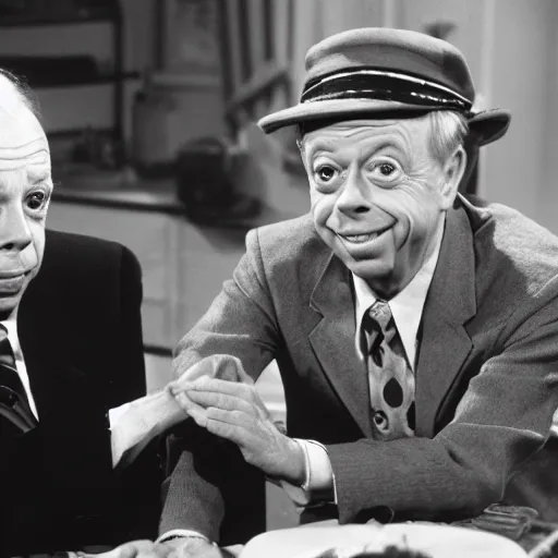 Prompt: don knotts with tim conway, 8 k