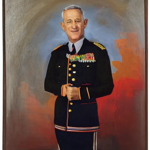 Prompt: portrait of benny gantz