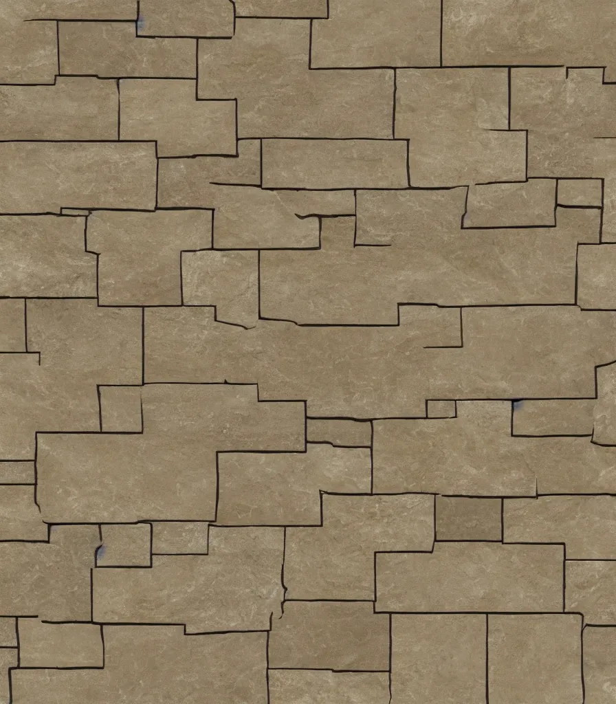 Image similar to texture map of beige stone with horizontal rectilinear engraving cutout