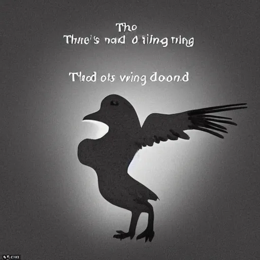 Prompt: the worlds not easy the blind man said turns on nothing but money and dread dogs been scratching at the door all night long neck birds flying out of the moon light