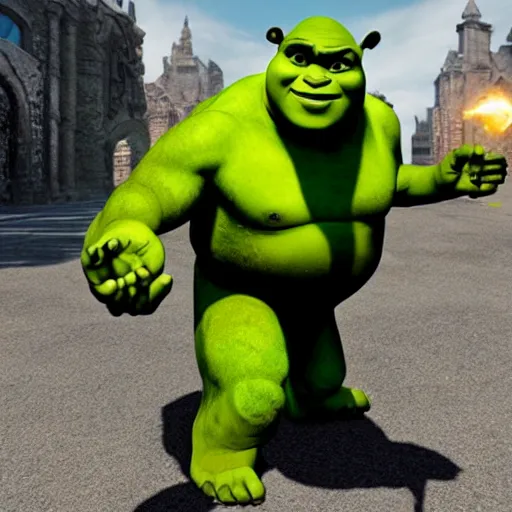 Prompt: agent shrek