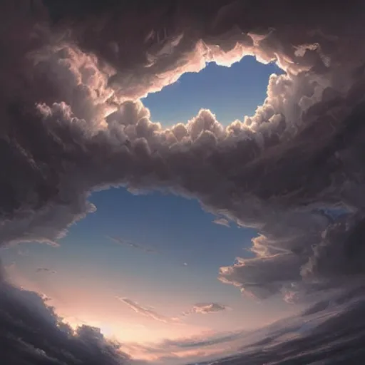 Prompt: Photograph.Canon EOS R3. Masterpiece Art by world famous artist demo of immense grandeur clouds in three point perspective. three point perspective. three point perspective. Matte painting. Oil on canvas. Digital art. Fantastic intriguing mysterious lighting. Glorious. Trending on artstation.