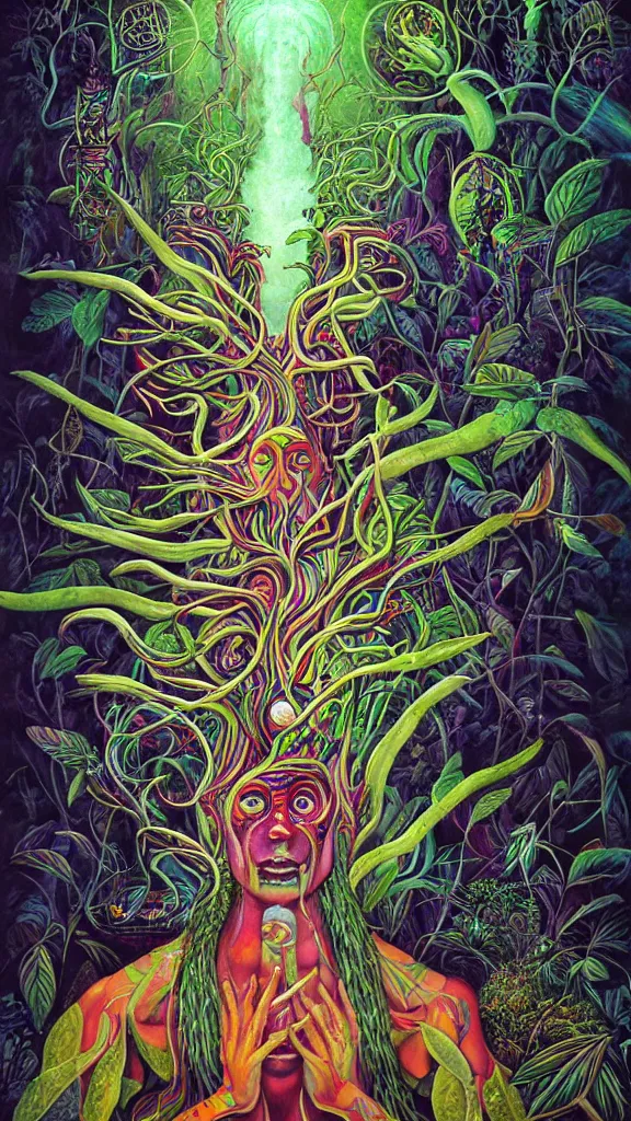 Prompt: the ayahuasca spirit, by rik oostenbroek