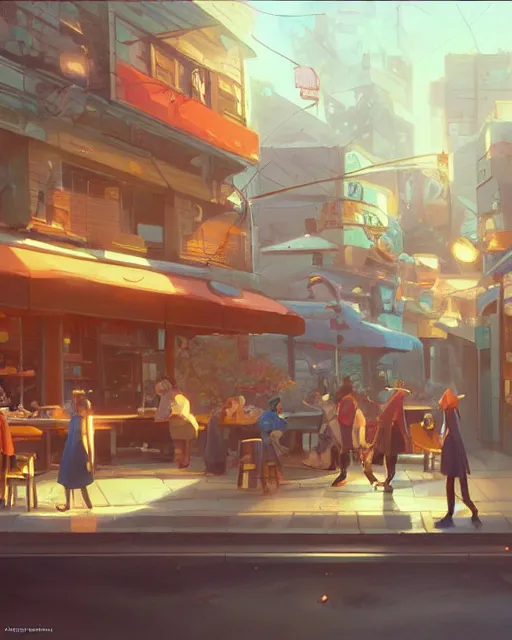 Image similar to a doughnut scene, everything is doughnuts, perfect shading, atmospheric lighting, by makoto shinkai, stanley artgerm lau, wlop, rossdraws