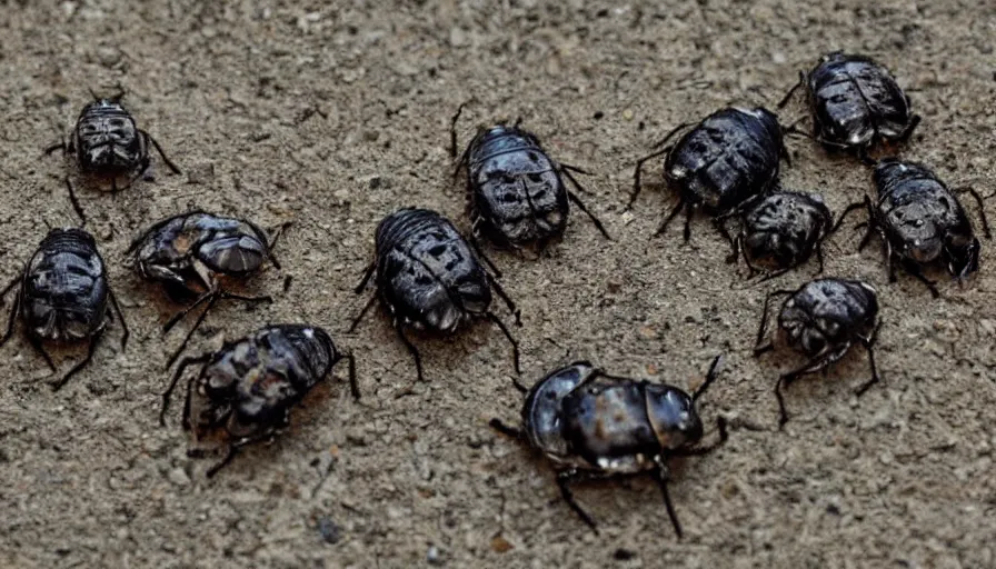 Prompt: Big budget horror movie about killer pillbugs.