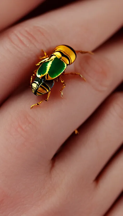 Image similar to ring gold beetle jewel