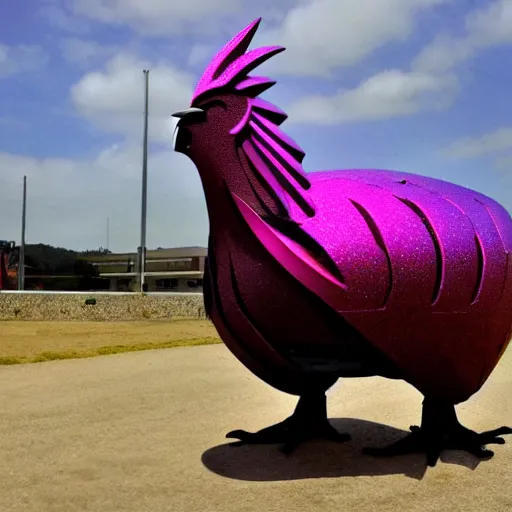 Prompt: futuristic big rooster