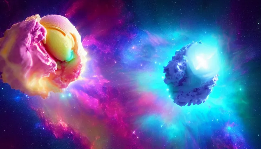 Image similar to stunning render of a cosmic - flavored