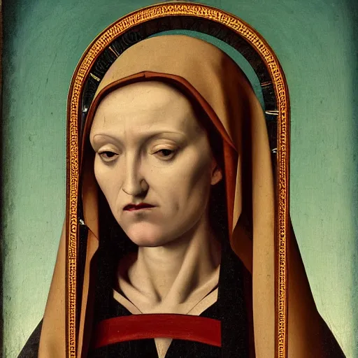 Image similar to Our Lady of Sorrows Renaissance painting