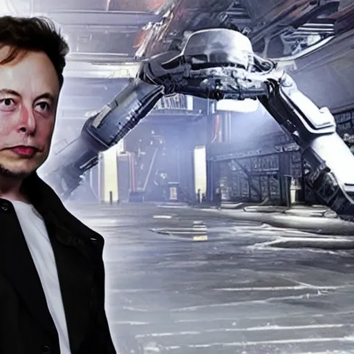 Image similar to elon musk in mortal combat