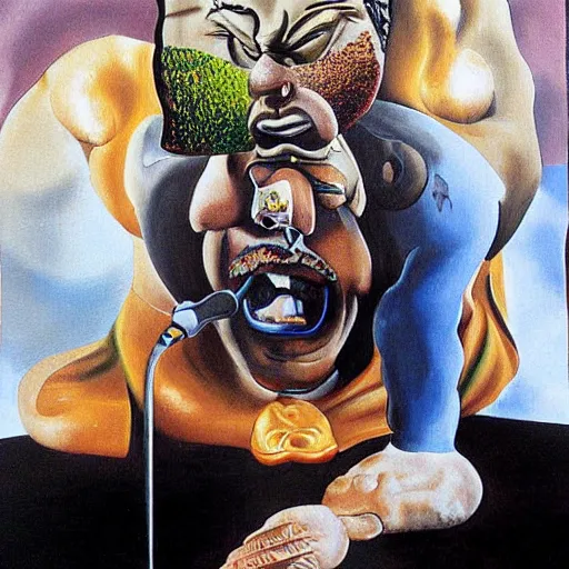 Prompt: Danny Devito painting by Salvador Dalí