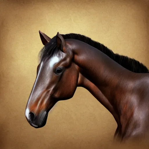 Prompt: photorealistic horse