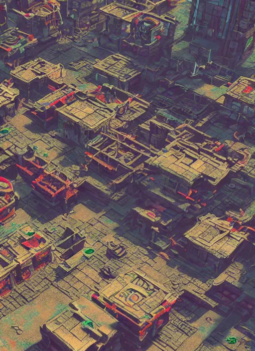 Prompt: cyberpunk ancient chinese city, wasteland style, space art, cgsociety, 8 k hd, rendered in maya, vary tracing