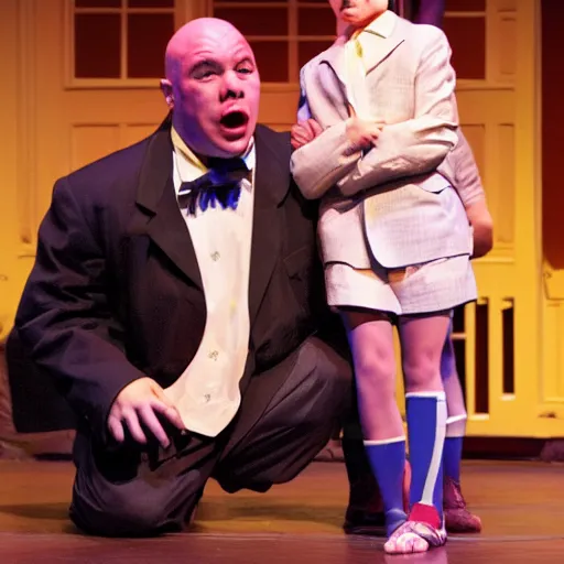 Prompt: a predator as daddy warbucks in annie