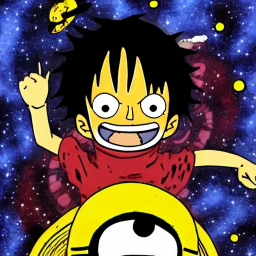 Image similar to luffy in space by Eiichiro Oda