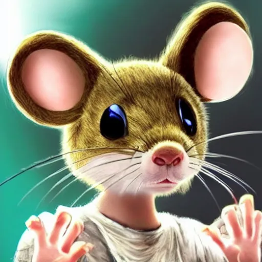 Image similar to Emma Watson as a mouse