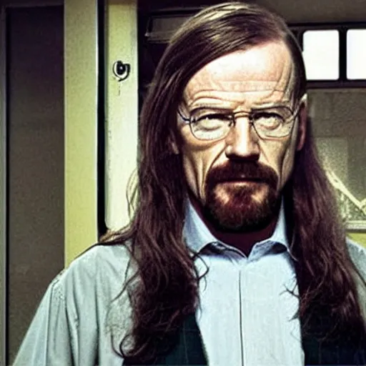 Image similar to walter white with long hair