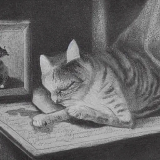 Image similar to Death, funeral and testament of a cat
