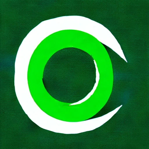 Image similar to Text Yin-Yang written around a green and blue yin-yang logo