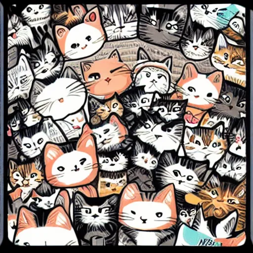 Image similar to Cat Kawaii Anime mcbess