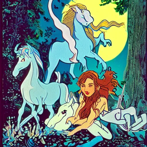 Image similar to the last unicorn 1 9 8 2