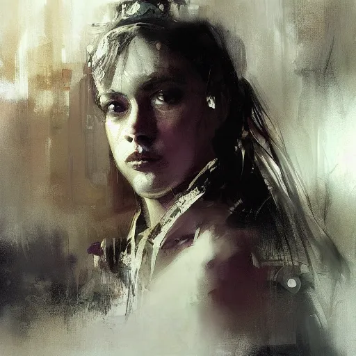 Prompt: drawing of princes by jeremy mann